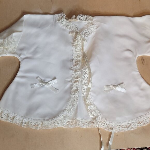 Vintage Baby Christening Baptism Clothes Lot 8 Pcs Plus Gift Box 60s 70s Retro - Picture 7 of 16
